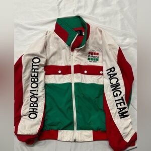 Vintage Umberto Beef Jerky Racing Team Men's Jacket - Red, Green, White Men’s XL